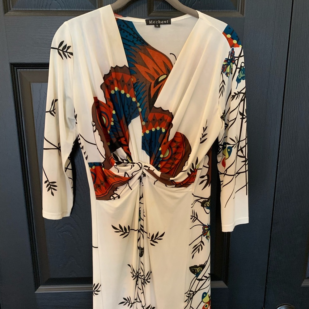 Butterfly detailed mini dress